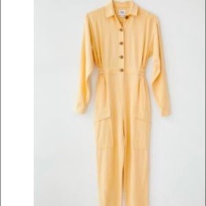 Urban Outfitters Linen Button Down Coveralls
